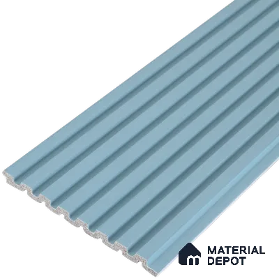 Cloud Grey Plain Colour Look PN 07480 8 ft x 4.8 inch PVC Panel - 10 mm | Suitable for Living Room, Bedroom & Office | Width is Subjected to 5% Variation