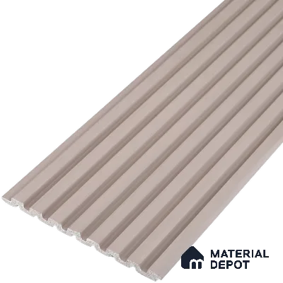 Cloud Grey Plain Colour Look PN 07481 8 ft x 4.8 inch PVC Panel - 10 mm | Suitable for Living Room, Bedroom & Office | Width is Subjected to 5% Variation