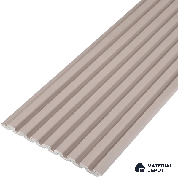 Cloud Grey Plain Colour Look PN 07481 8 ft x 4.8 inch PVC Panel - 10 mm | Suitable for Living Room, Bedroom & Office | Width is Subjected to 5% Variation
