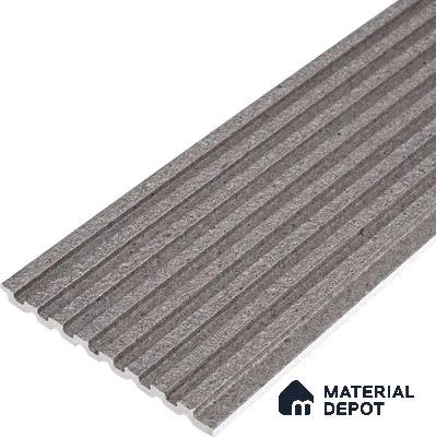 Grey Stone Look Charcoal Louver/Panel 9.5 ft x 5 inch - 12 mm | Ideal for Feature Wall, Living Room, Bedroom, Home, TV Unit | PN 07594