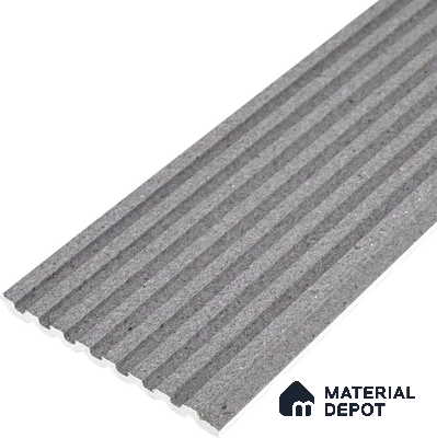 Steel Grey Stone Look PN 07595 9.5 ft x 4.9 inch Charcoal Panel - 12 mm | Suitable for Feature Wall, TV Unit & Living Room | Width is Subjected to 5% Variation
