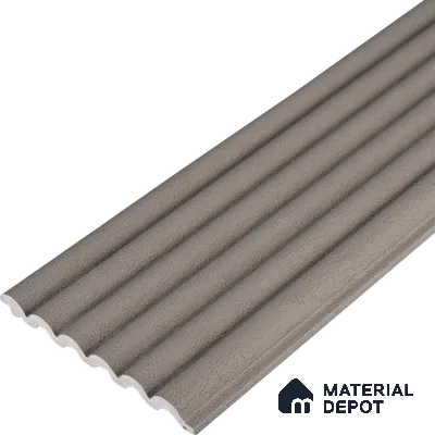 Basalt Grey Plain Colour Look PN 07604 9.5 ft x 4.9 inch Charcoal Panel - 12 mm | Suitable for Feature Wall, TV Unit & Living Room | Width is Subjected to 5% Variation