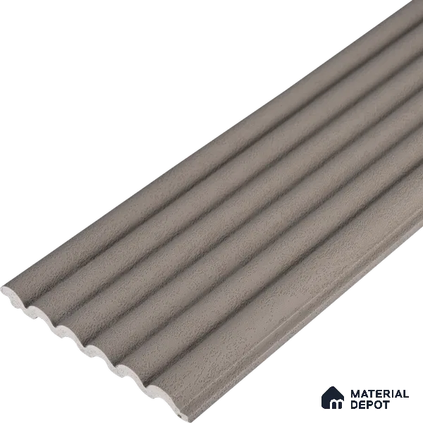 Basalt Grey Plain Colour Look PN 07604 9.5 ft x 4.9 inch Charcoal Panel - 12 mm | Suitable for Feature Wall, TV Unit & Living Room | Width is Subjected to 5% Variation