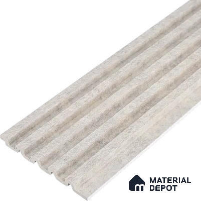 Light Grey Stone Look PN 07607 9.5 ft x 4.9 inch Charcoal Panel - 12 mm | Suitable for Feature Wall, TV Unit & Living Room | Width is Subjected to 5% Variation