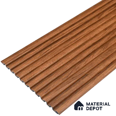 Wooden Look PN 07656 8 ft x 10 inch Charcoal Panel - 10 mm | Suitable for Living Room, Bedroom & Office | Width is Subjected to 5% Variation