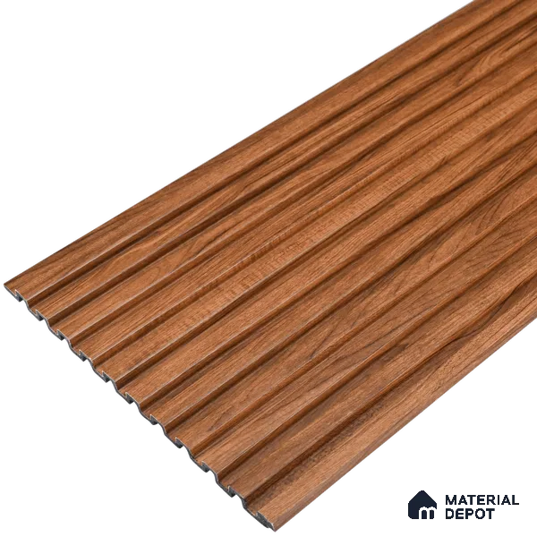 Wooden Look PN 07656 8 ft x 10 inch Charcoal Panel - 10 mm | Suitable for Living Room, Bedroom & Office | Width is Subjected to 5% Variation
