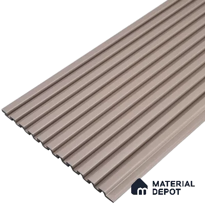 Cement Grey Plain Colour Look PN 07663 8 ft x 10 inch Charcoal Panel - 10 mm | Suitable for Living Room, Bedroom & Office | Width is Subjected to 5% Variation