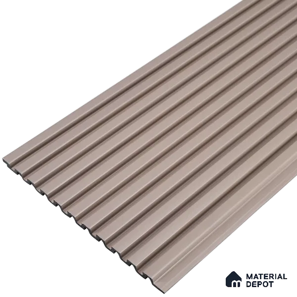 Cement Grey Plain Colour Look PN 07663 8 ft x 10 inch Charcoal Panel - 10 mm | Suitable for Living Room, Bedroom & Office | Width is Subjected to 5% Variation