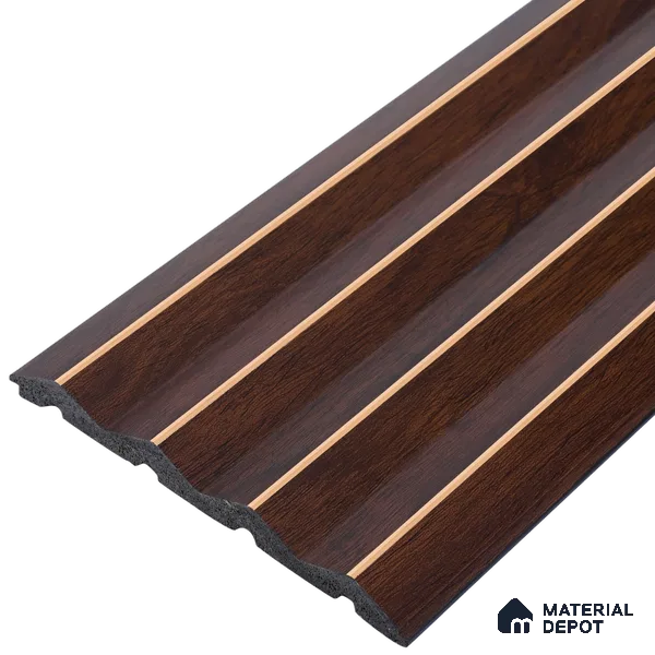 Wooden Look PN 07706 9.1 ft x 4.9 inch Charcoal Panel - 12 mm | Suitable for Living Room, Bedroom & TV Cabinet | Width is Subjected to 5% Variation