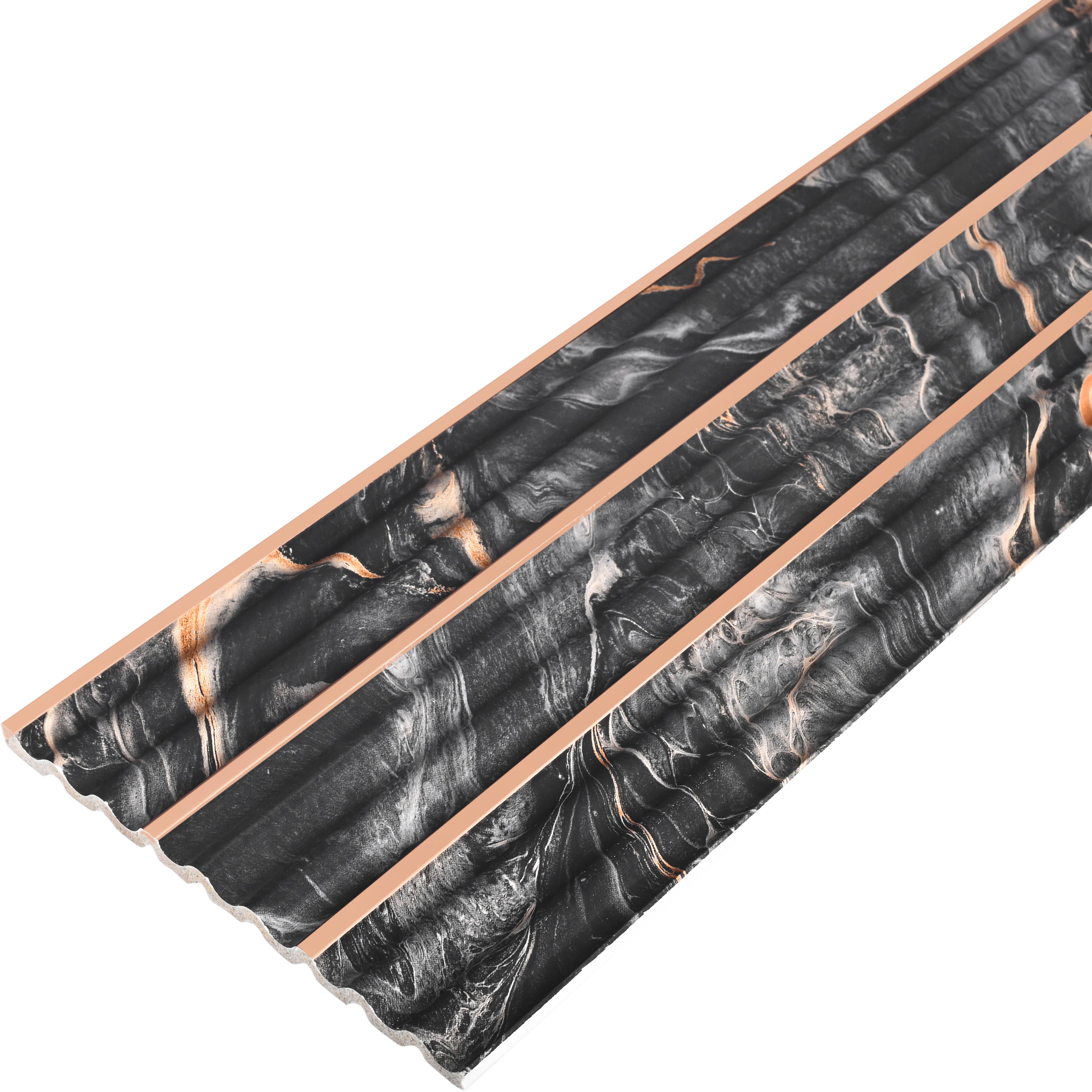 Wenge Brown Marble Look PN 07507 8 ft x 6 inch PVC Panel - 10 mm | Suitable for Living Room, Bedroom & Office | Width is Subjected to 5% Variation