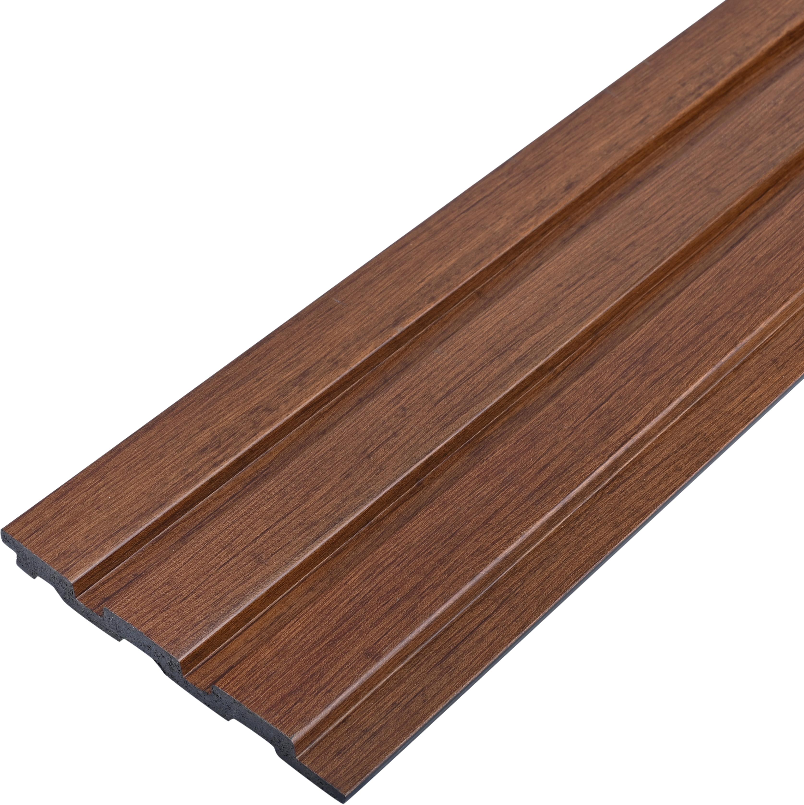 Brown Wood PN 07700 9.1 ft x 5 inch Charcoal Louvers/Panels - 12 mm | Suitable for Feature Wall, TV Unit & Living Room | Width is Subjected to 5% Variation