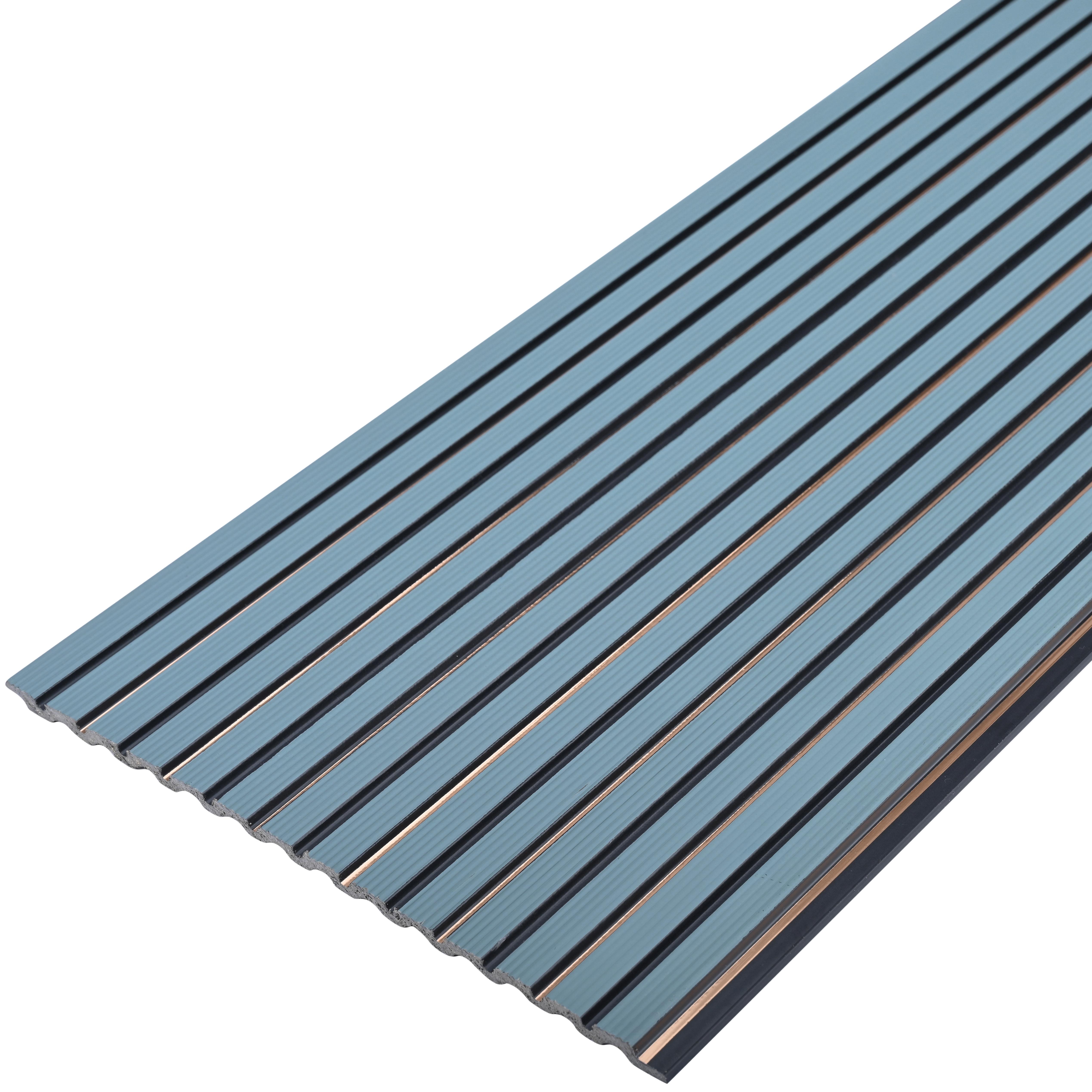 Slate Grey Plain Colour Look PN 07790 8 ft x 7.8 inch Charcoal Panel - 6 mm | Suitable for Living Room, Bedroom & Office | Width is Subjected to 5% Variation