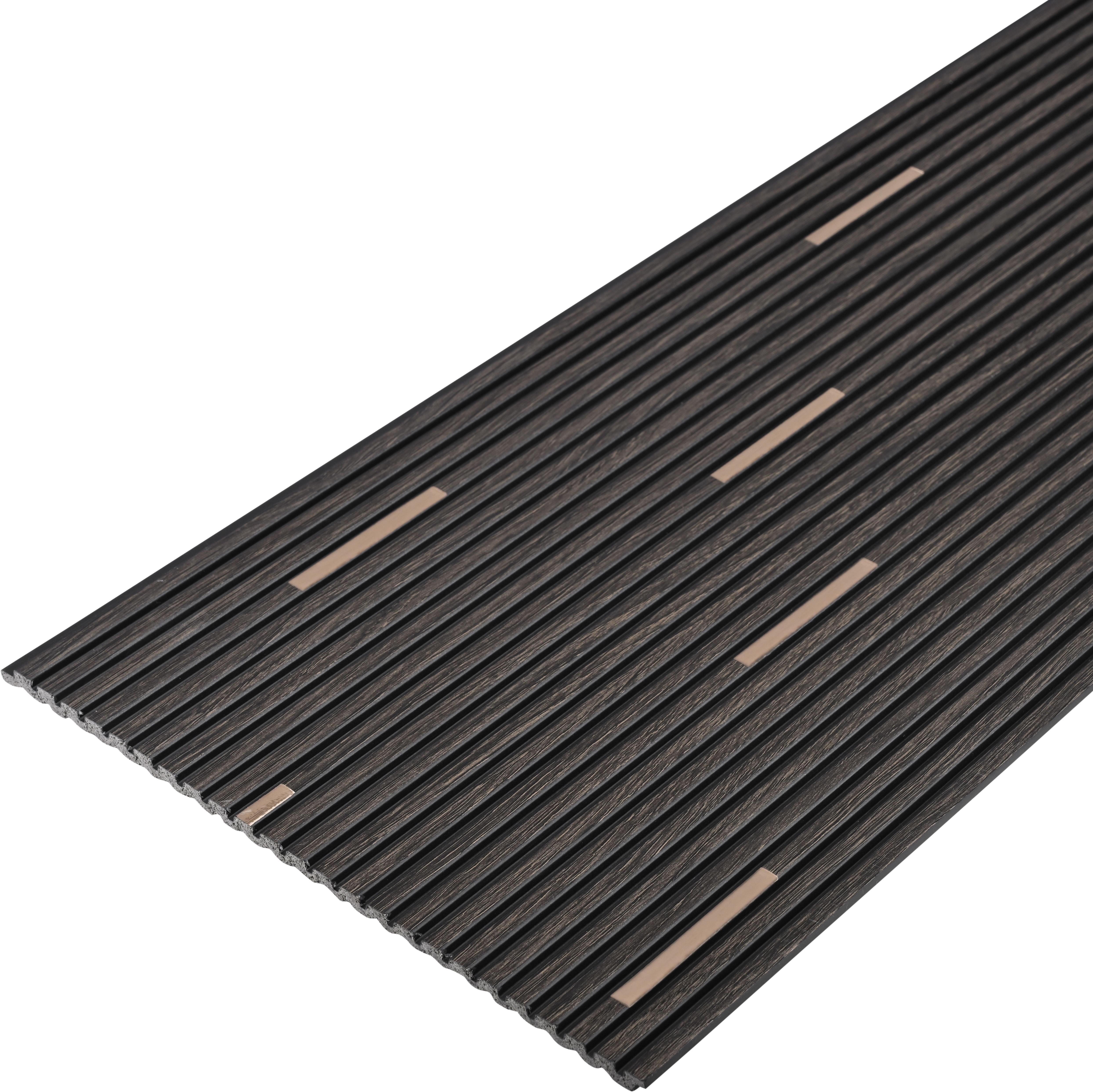 Graphite Black Geometric Look PN 07810 8 ft x 7.8 inch Charcoal Panel - 6 mm | Suitable for Living Room, Bedroom & Office | Width is Subjected to 5% Variation