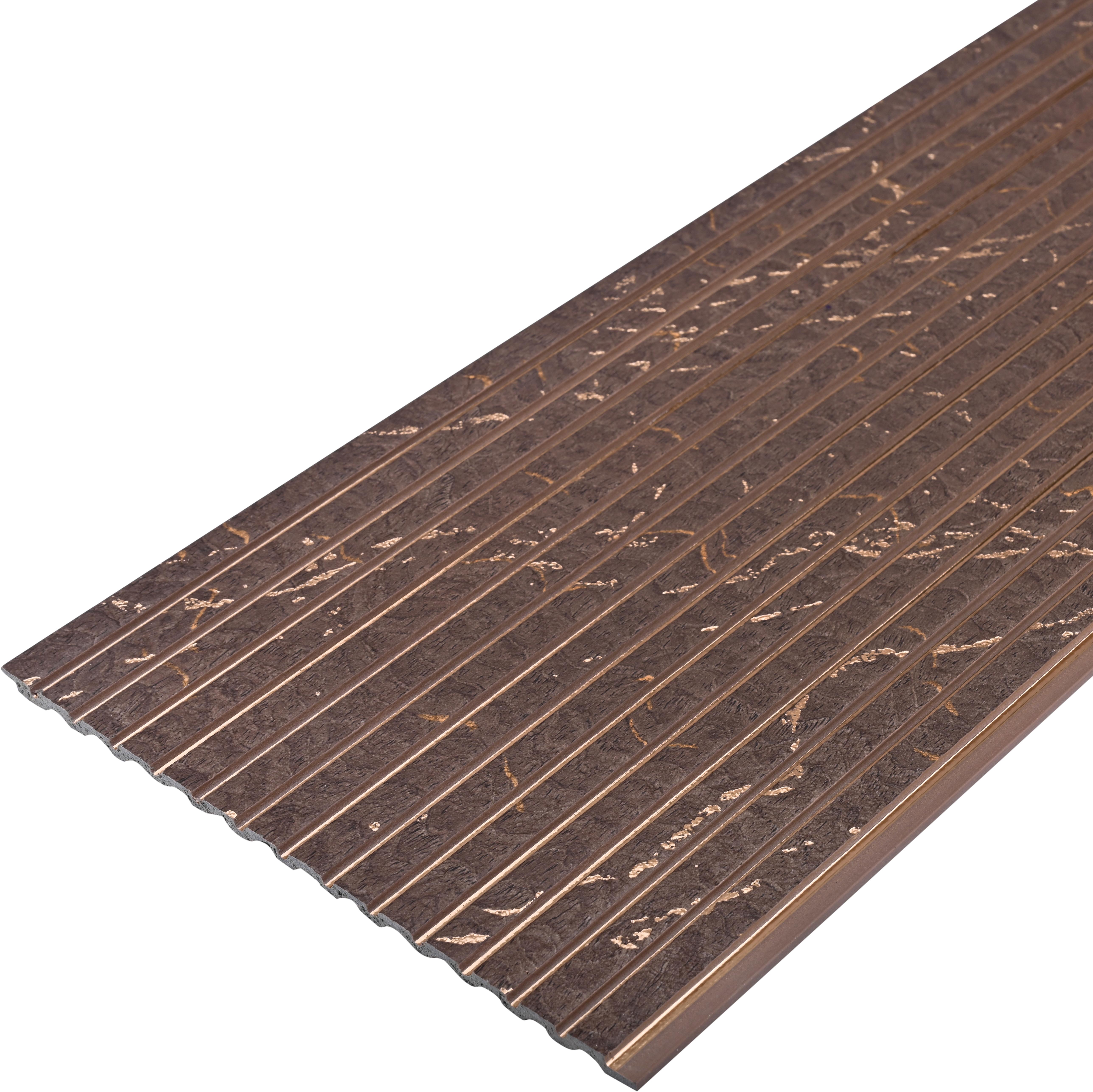 Cappucino Brown Marble Look PN 07820 8 ft x 7.8 inch Charcoal Panel - 6 mm | Suitable for Living Room, Bedroom & Office | Width is Subjected to 5% Variation