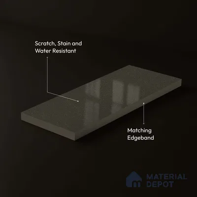 LM 23669 8 ft x 4 ft Sparkle High Gloss Finish Acrylic Laminate - 1.5 mm | Matching Edgeband Code EB 1405