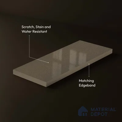 LM 23670 8 ft x 4 ft Sparkle High Gloss Finish Acrylic Laminate - 1.5 mm | Matching Edgeband Code EB 1406
