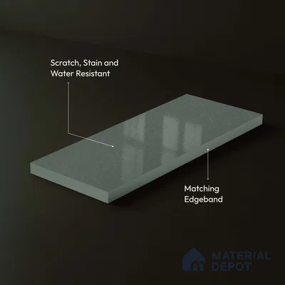 LM 23671 8 ft x 4 ft Sparkle High Gloss Finish Acrylic Laminate - 1.5 mm | Matching Edgeband Code EB 1407