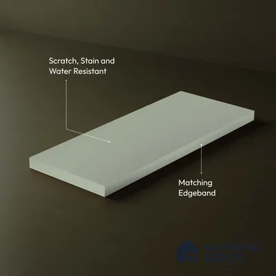 LM 23683 8 ft x 4 ft Solid Plain Matte Finish Acrylic Laminate - 1.5 mm | Suitable for Living Room, Kitchen, Office | Matching Edgeband Code EB 1120