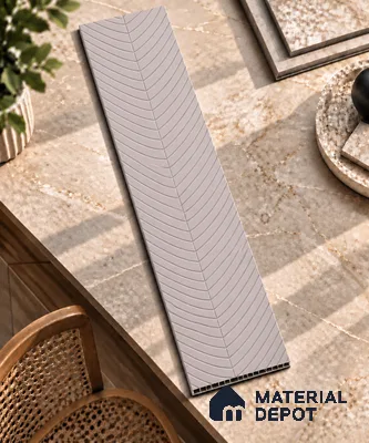 Beige Patterned Decorative Wall Panel PN 02876 8 ft x 12 inch Charcoal Panel - 4 mm | Suitable for Feature Wall, TV Unit & Living Room | Width is Subjected to 5% Variation