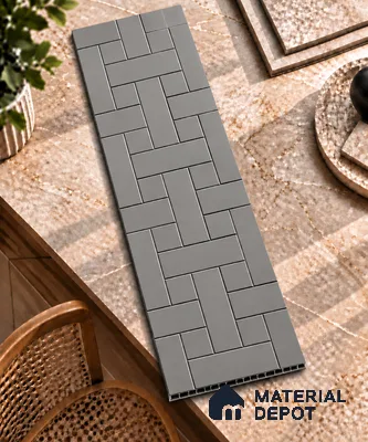 Grey Patterned look PN 02998 Polymer Coated HDHMR Decorative Wall Panel | 8 ft x 2 ft | 6 - mm | Width is Subjected to 5% Variation