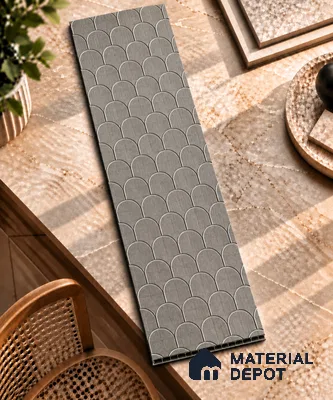 Grey Patterned Look HDHMR Decorative Wall Panel PN 03003 8 ft x 2 ft - 6 mm | Suitable for Feature Wall, TV Unit & Living Room | Width is Subjected to 5% Variation