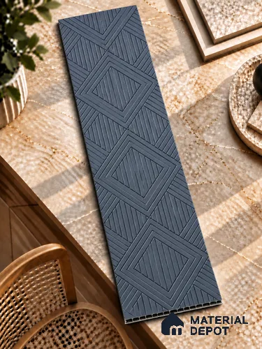 Beige Patterned Look HDHMR Decorative Wall Panel PN 03005 8 ft x 2 ft - 6 mm | Suitable for Feature Wall, TV Unit & Living Room | Width is Subjected to 5% Variation