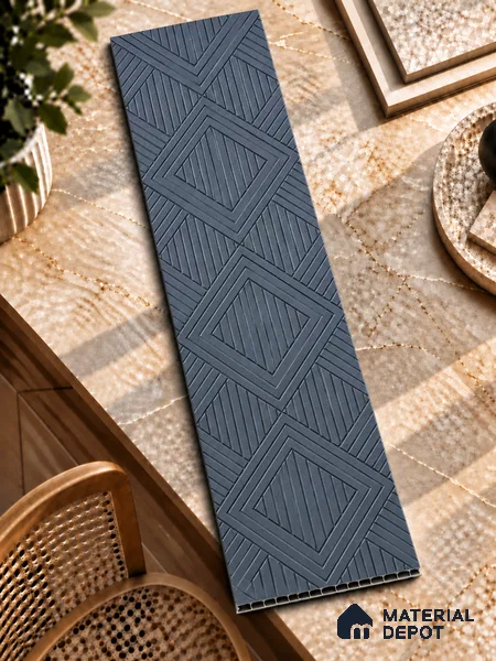 Beige Patterned Look HDHMR Decorative Wall Panel PN 03005 8 ft x 2 ft - 6 mm | Suitable for Feature Wall, TV Unit & Living Room | Width is Subjected to 5% Variation