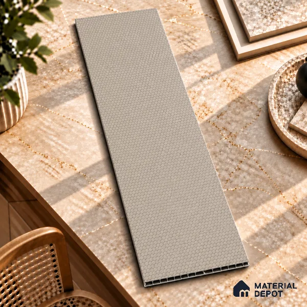 Brown Patterned Look Charcoal Decorative Wall Panel PN 03816 8 ft x 2 ft - 4 mm | Suitable for Feature Wall, TV Unit & Living Room | Width is Subjected to 5% Variation
