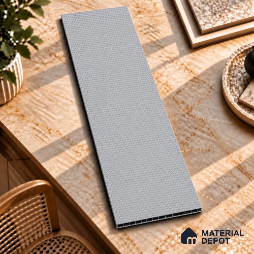 Grey Patterned Look Charcoal Decorative Wall Panel PN 03818 8 ft x 2 ft - 4 mm | Suitable for Feature Wall, TV Unit & Living Room | Width is Subjected to 5% Variation