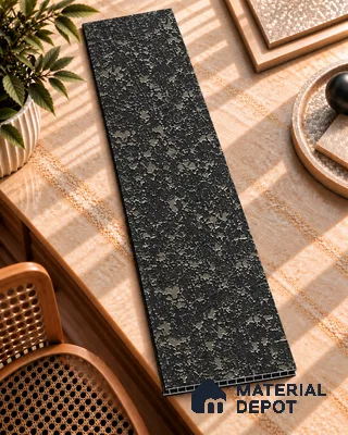 Brown Metallic Look Charcoal Decorative Wall Panel PN 05562 8 ft x 2 ft - 4 mm | Suitable for Feature Wall, TV Unit & Living Room | Width is Subjected to 5% Variation