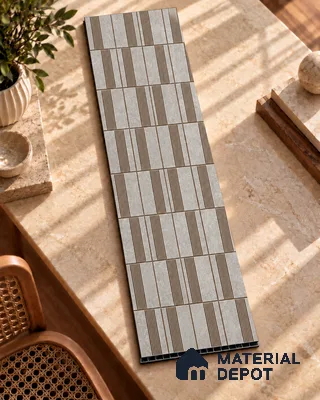 Grey Luxury Look Charcoal Decorative Wall Panel PN 05568 8 ft x 2 ft - 4 mm | Suitable for Feature Wall, TV Unit & Living Room | Width is Subjected to 5% Variation