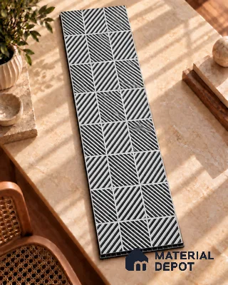 Grey Patterned Look Charcoal Decorative Wall Panel PN 05571 8 ft x 2 ft - 4 mm | Suitable for Feature Wall, TV Unit & Living Room | Width is Subjected to 5% Variation