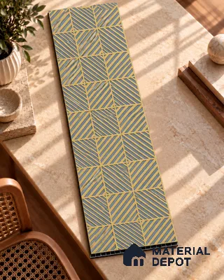 Grey Patterned Look Charcoal Decorative Wall Panel PN 05574 8 ft x 2 ft - 4 mm | Suitable for Feature Wall, TV Unit & Living Room | Width is Subjected to 5% Variation