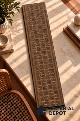 Brown Patterned Look Charcoal Decorative Wall Panel PN 05636 8 ft x 1 ft - 7 mm | Suitable for Feature Wall, TV Unit & Living Room | Width is Subjected to 5% Variation