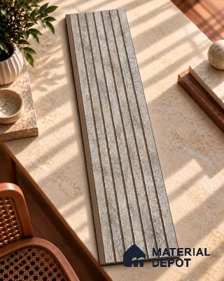 PN 05637 Charcoal Decorative Wall Panel - 8 ft x 1 ft - 7 mm | Width is Subjected to 5% Variation