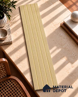 Wooden Look PN 05786 9.5 ft x 7.8 inch Charcoal Panel - 12 mm | Suitable for Feature Wall, TV Unit & Living Room | Width is Subjected to 5% Variation