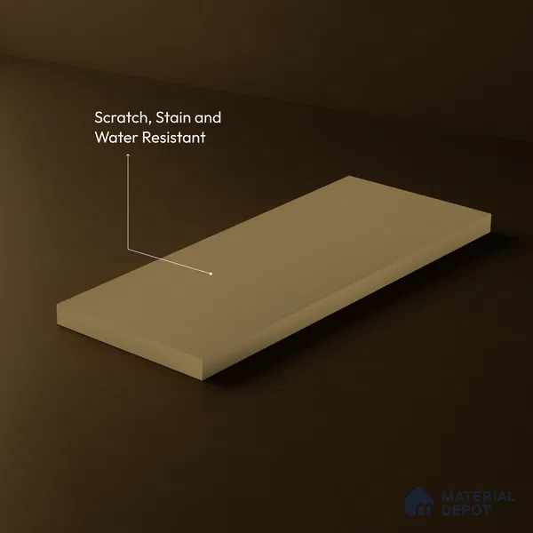 Brown Fabric Look LM 24400  8 ft x 4 ft Texture Finish Decorative Laminate - 1 mm | Suitable for TV Unit, Wardrobe, Kitchen Cabinets