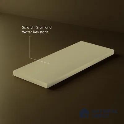 Cream Fabric Look LM 24402  8 ft x 4 ft Texture Finish Decorative Laminate - 1 mm | Suitable for TV Unit, Wardrobe, Kitchen Cabinets