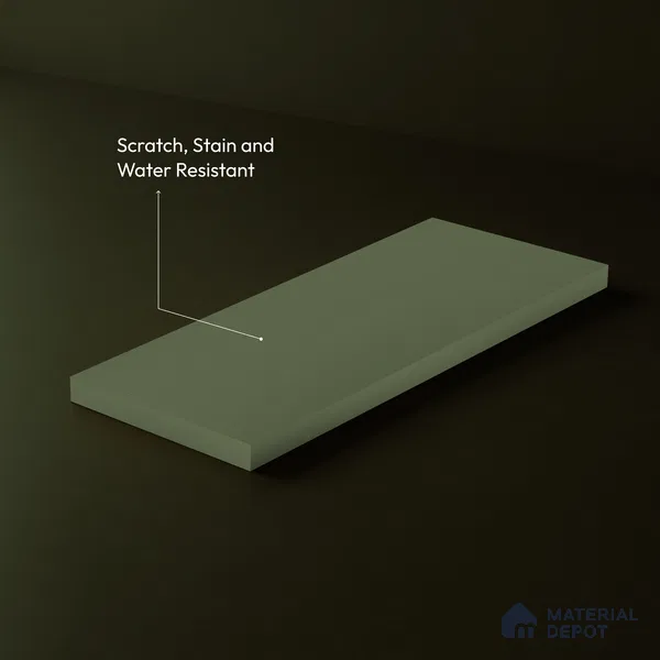 Green Fabric Look LM 24406  8 ft x 4 ft Texture Finish Decorative Laminate - 1 mm | Suitable for TV Unit, Wardrobe, Kitchen Cabinets