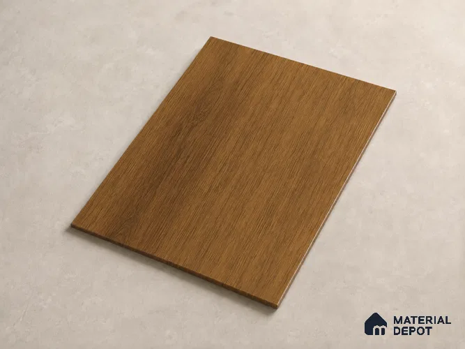 Oak Wood Ocre 10 ft x 1.3 ft (3060x400 mm) Sheet Design Interior & Exterior Wall & Ceiling Panel - 1.1 mm | Suitable for Balcony, Facade & Open Area | Width is Subjected to 5% Variation