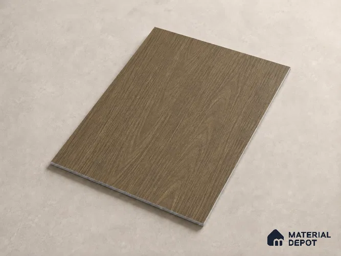 Spiced Walnut 10 ft x 1.3 ft (3060x400 mm) Sheet Design Interior & Exterior Wall & Ceiling Panel - 1.1 mm | Suitable for Balcony, Facade & Open Area | Width is Subjected to 5% Variation