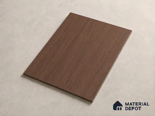 Mahogany 10 ft x 1.3 ft (3060x400 mm) Sheet Design Interior & Exterior Wall & Ceiling Panel - 1.1 mm | Suitable for Balcony, Facade & Open Area | Width is Subjected to 5% Variation