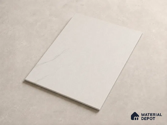 Statuario 10 ft x 1.3 ft (3060x400 mm) Sheet Design Interior & Exterior Wall & Ceiling Panel - 1.1 mm | Suitable for Balcony, Facade & Open Area | Width is Subjected to 5% Variation