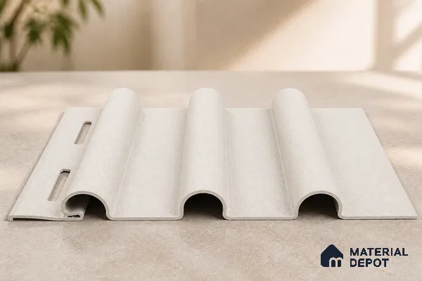Pearl 10 ft x 0.6 ft (3060x180 mm) Arch Design Interior & Exterior Wall & Ceiling Panel - 17 mm | Suitable for Balcony, Facade & Open Area | Width is Subjected to 5% Variation