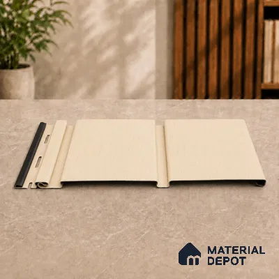 Pine Wood 10 ft x 1 ft (3060x340 mm) Duo Design Interior & Exterior Wall & Ceiling Panel - 12 mm | Suitable for Balcony, Facade & Open Area | Width is Subjected to 5% Variation