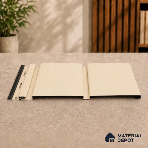Pine Wood 10 ft x 1 ft (3060x340 mm) Duo Design Interior & Exterior Wall & Ceiling Panel - 12 mm | Suitable for Balcony, Facade & Open Area | Width is Subjected to 5% Variation