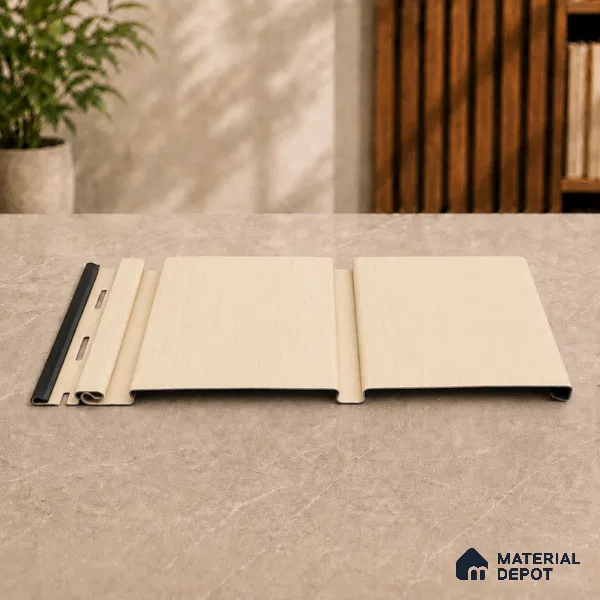 Pine Wood 10 ft x 1 ft (3060x340 mm) Duo Design Interior & Exterior Wall & Ceiling Panel - 12 mm | Suitable for Balcony, Facade & Open Area | Width is Subjected to 5% Variation