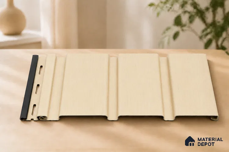 Pine Wood 10 ft x 1 ft (3060x340 mm) Soffit Design Interior & Exterior Wall & Ceiling Panel - 12 mm | Suitable for Balcony, Facade & Open Area | Width is Subjected to 5% Variation