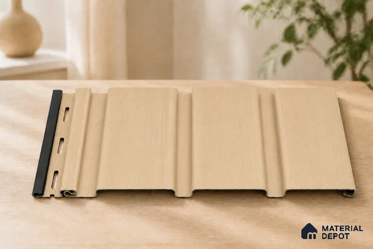 Maple Wood 10 ft x 1 ft (3060x340 mm) Soffit Design Interior & Exterior Wall & Ceiling Panel - 12 mm | Suitable for Balcony, Facade & Open Area | Width is Subjected to 5% Variation