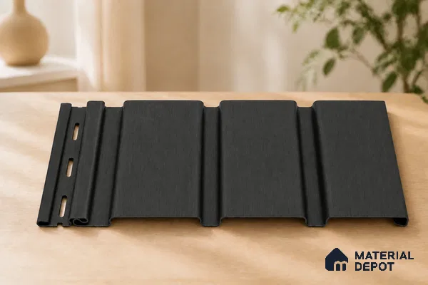 Graphite 10 ft x 1 ft (3060x340 mm) Soffit Design Interior & Exterior Wall & Ceiling Panel - 12 mm | Suitable for Balcony, Facade & Open Area | Width is Subjected to 5% Variation